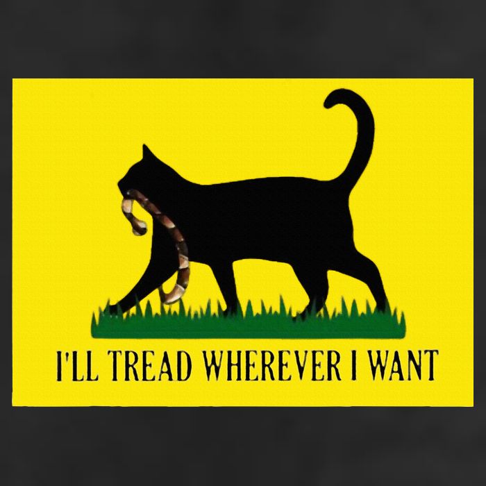 ILl Tread Wherever I Want Childless Cat Lady For Kamala Golf Towel