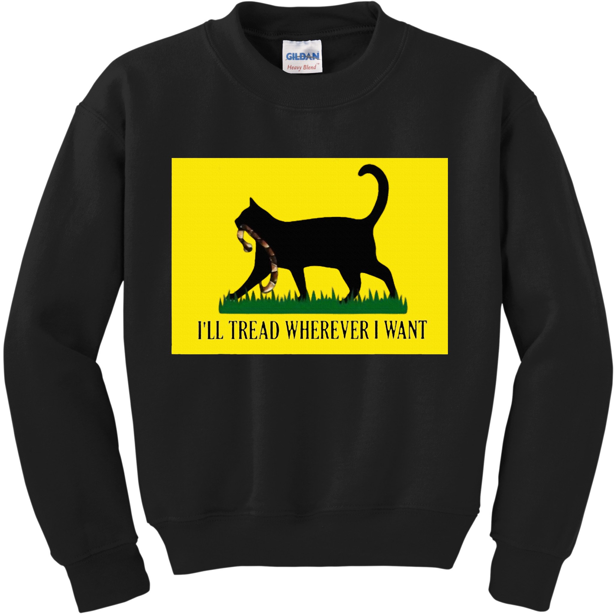 ILl Tread Wherever I Want Childless Cat Lady For Kamala Kids Sweatshirt