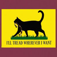 ILl Tread Wherever I Want Childless Cat Lady For Kamala 16oz Travel Tumbler