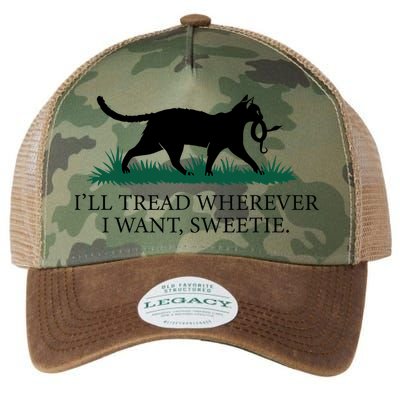 I’Ll Tread Wherever I Want Sweetie Cat Lady Legacy Tie Dye Trucker Hat