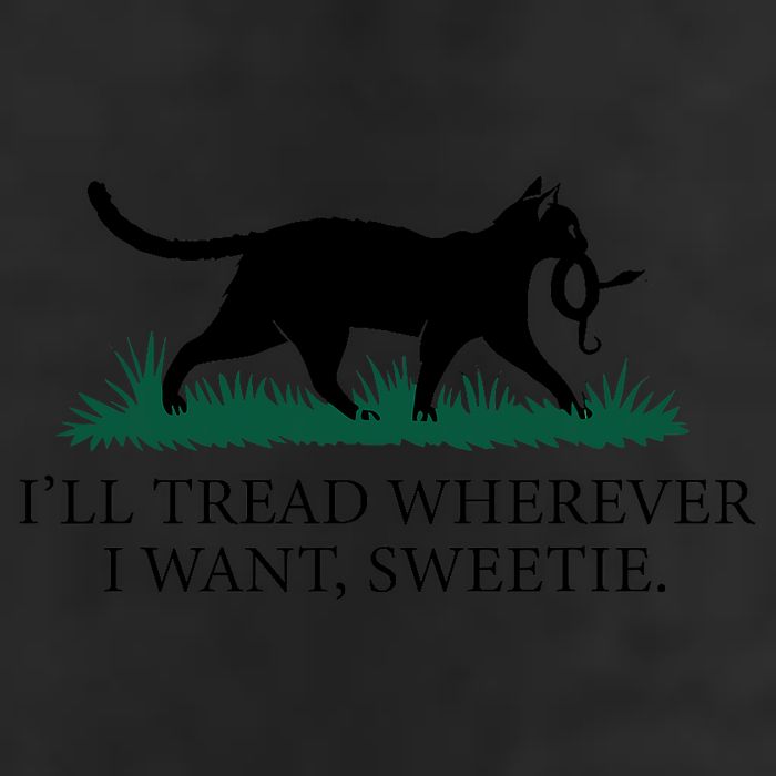 I’Ll Tread Wherever I Want Sweetie Cat Lady 25L Jumbo Tote