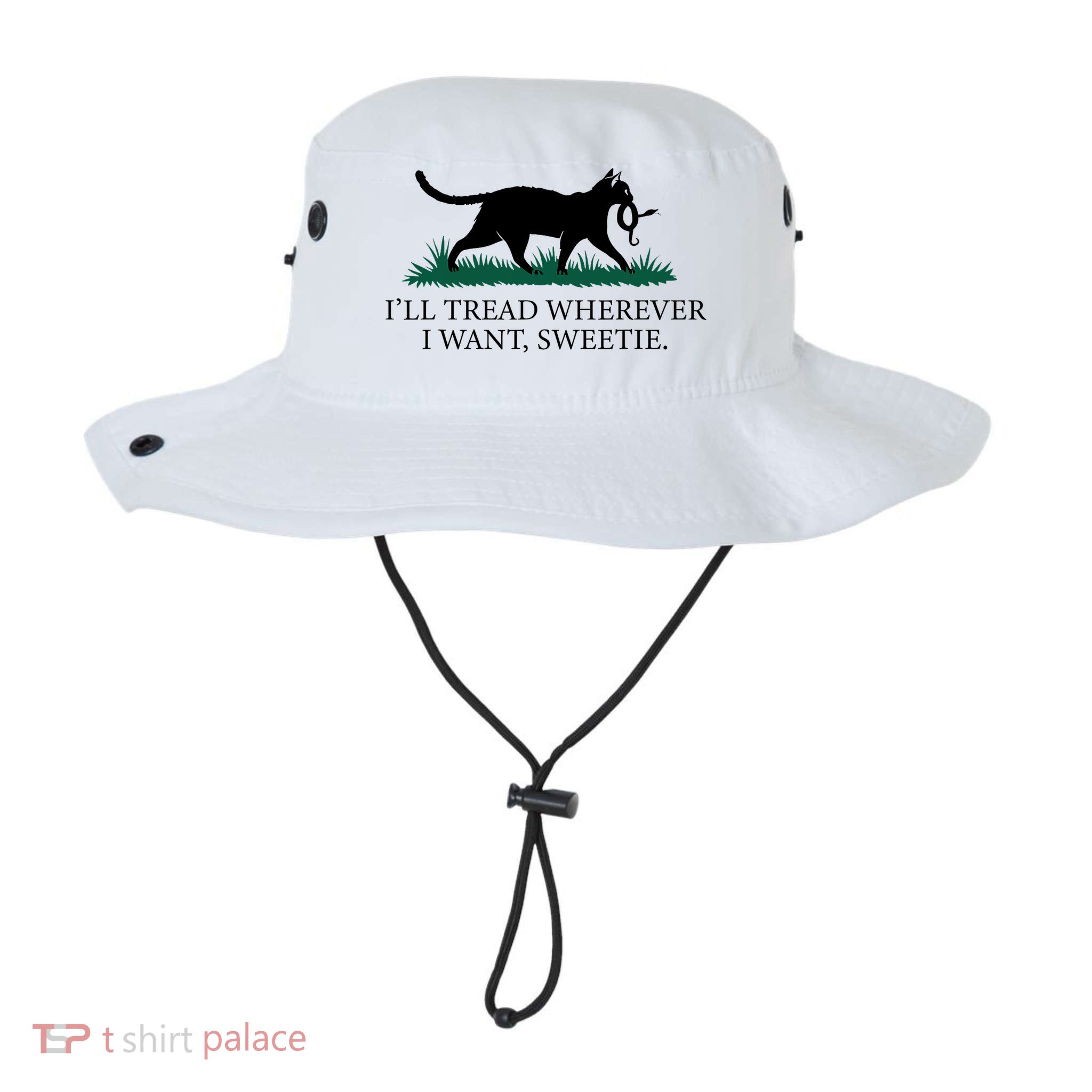 I’Ll Tread Wherever I Want Sweetie Cat Lady Bucket Hat
