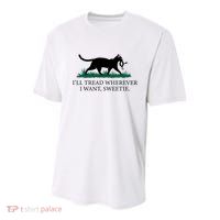 I’Ll Tread Wherever I Want Sweetie Cat Lady Youth Performance Sprint T-Shirt