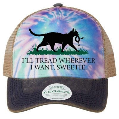 I’Ll Tread Wherever I Want Sweetie Cat Lady Legacy Tie Dye Trucker Hat