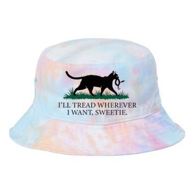 I’Ll Tread Wherever I Want Sweetie Cat Lady Tie Dye Newport Bucket Hat