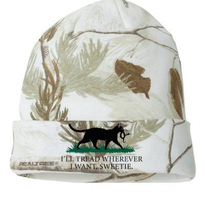 I’Ll Tread Wherever I Want Sweetie Cat Lady Kati Licensed 12" Camo Beanie