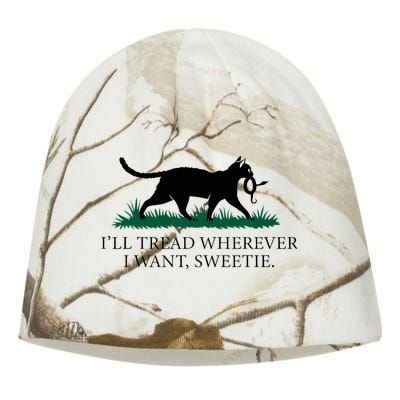 I’Ll Tread Wherever I Want Sweetie Cat Lady Kati - Camo Knit Beanie