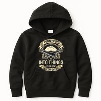 I Turn wood into things what's your superpower carpenter Kids Hoodie