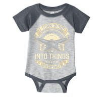I Turn wood into things what's your superpower carpenter Infant Baby Jersey Bodysuit
