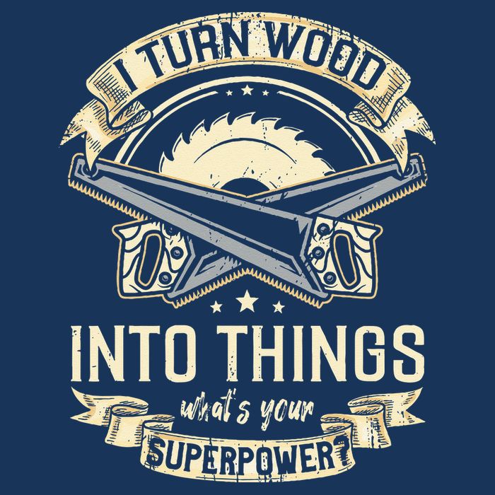 I Turn wood into things what's your superpower carpenter Infant Baby Jersey Bodysuit