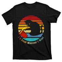 ILl Tread Wherever I Want Funny Cat Lover T-Shirt