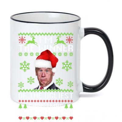 I'm The Winning Of The Ugliest Xmas Anticute Giftbiden Gift 11oz Black Color Changing Mug