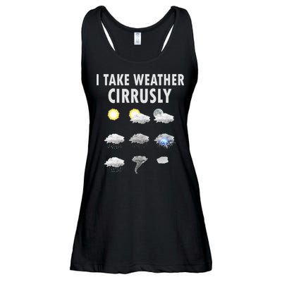 I Take Weather Cirrusly Meteorology Meteorologist Ladies Essential Flowy Tank