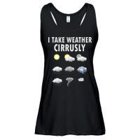 I Take Weather Cirrusly Meteorology Meteorologist Ladies Essential Flowy Tank