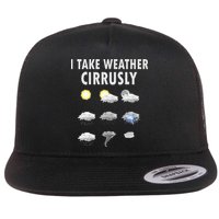 I Take Weather Cirrusly Meteorology Meteorologist Flatbill Hat