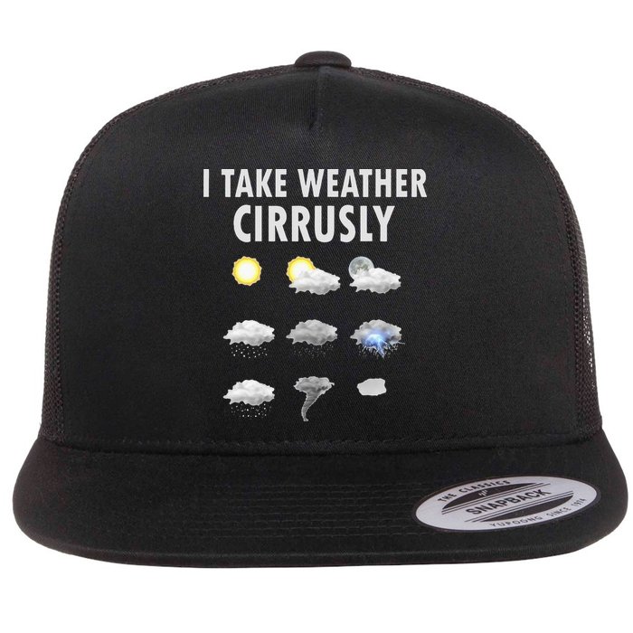 I Take Weather Cirrusly Meteorology Meteorologist Flatbill Hat