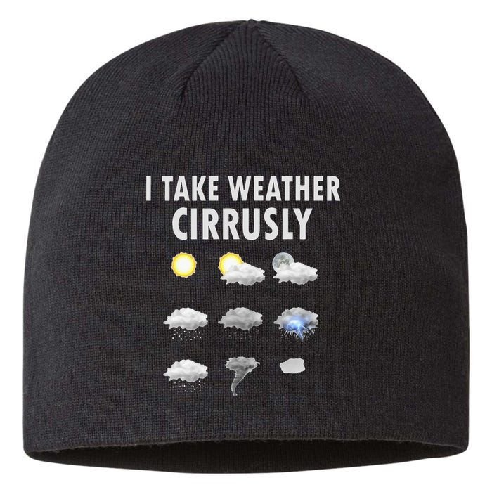 I Take Weather Cirrusly Meteorology Meteorologist Sustainable Beanie