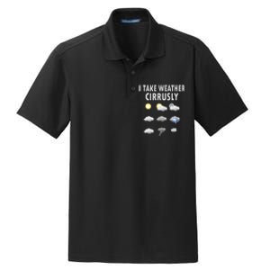 I Take Weather Cirrusly Meteorology Meteorologist Dry Zone Grid Polo