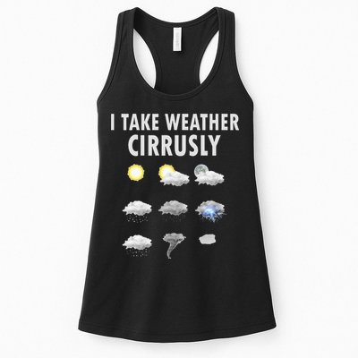I Take Weather Cirrusly Meteorology Meteorologist Womens Tank Top