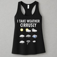 I Take Weather Cirrusly Meteorology Meteorologist Womens Tank Top