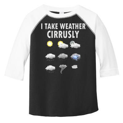 I Take Weather Cirrusly Meteorology Meteorologist Toddler Fine Jersey T-Shirt