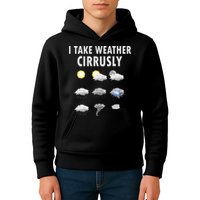 I Take Weather Cirrusly Meteorology Meteorologist Kids Hoodie