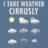 I Take Weather Cirrusly Meteorology Meteorologist Garment-Dyed Sweatshirt