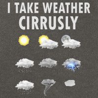 I Take Weather Cirrusly Meteorology Meteorologist Cotton Canvas Backpack