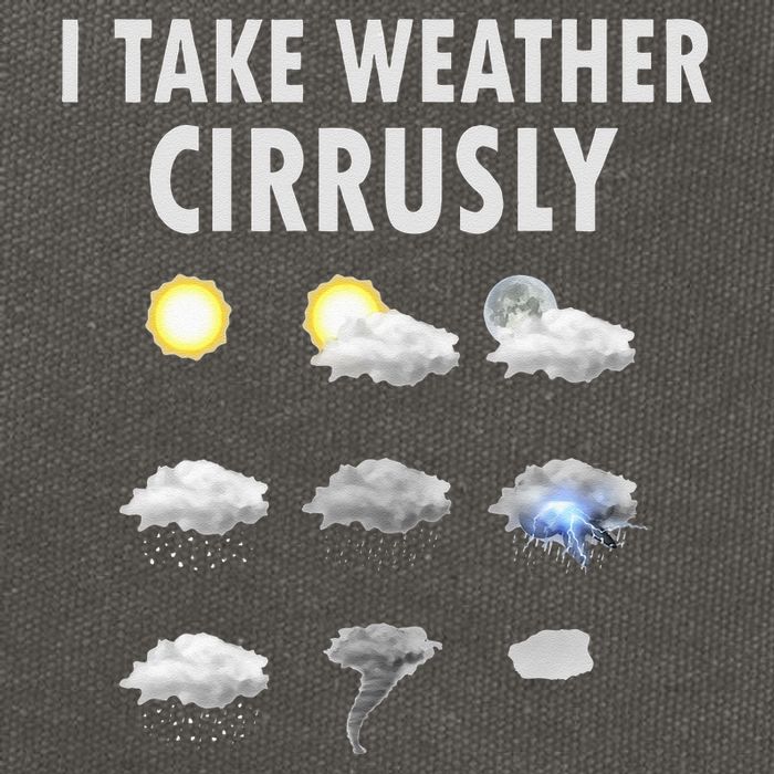 I Take Weather Cirrusly Meteorology Meteorologist Cotton Canvas Backpack