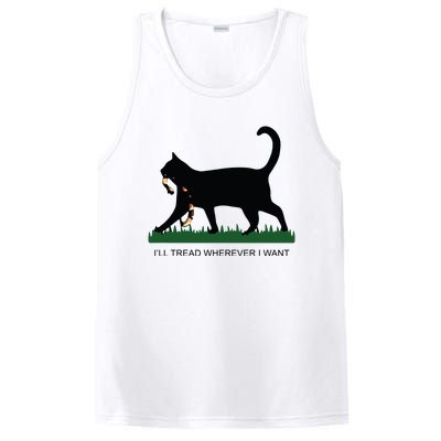 Ill Tread Wherever I Want Childless Cat Lady For Kamala PosiCharge Competitor Tank