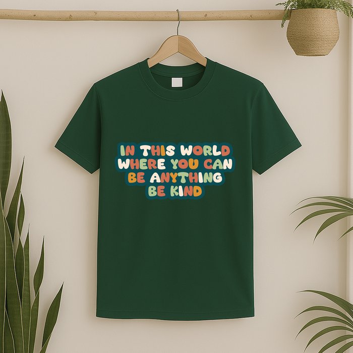 In This World Where You Can Be Anything Be Kind T-Shirt