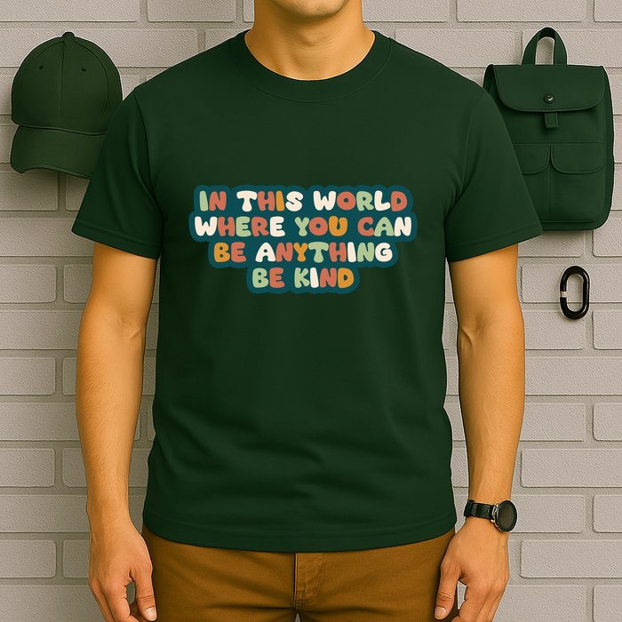 In This World Where You Can Be Anything Be Kind T-Shirt