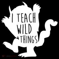 I Teach Wild Things Stripe Pom Pom Beanie