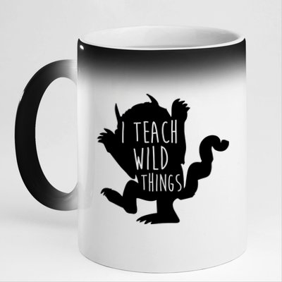 I Teach Wild Things 11oz Black Color Changing Mug