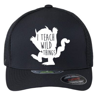 I Teach Wild Things Flexfit Unipanel Trucker Cap