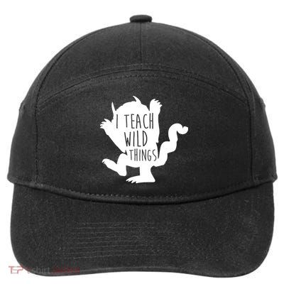 I Teach Wild Things 7-Panel Snapback Hat