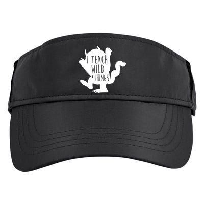 I Teach Wild Things Adult Drive Performance Visor