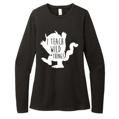 I Teach Wild Things Womens CVC Long Sleeve Shirt