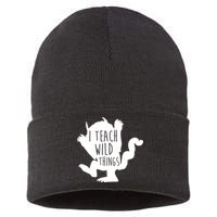 I Teach Wild Things Sustainable Knit Beanie