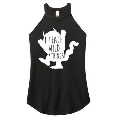 I Teach Wild Things Women's Perfect Tri Rocker Tank