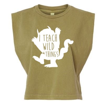 I Teach Wild Things Garment-Dyed Women's Muscle Tee