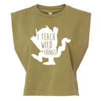 I Teach Wild Things Garment-Dyed Women's Muscle Tee