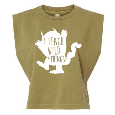 I Teach Wild Things Garment-Dyed Women's Muscle Tee