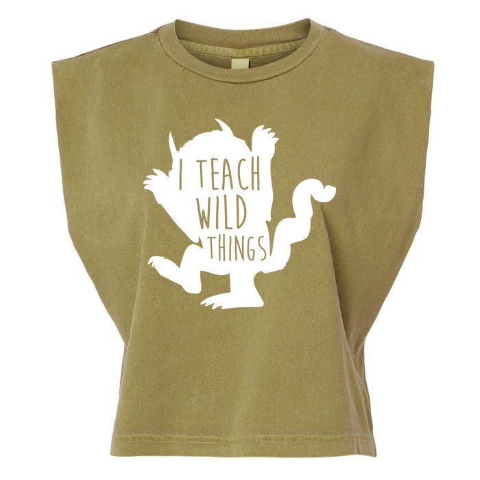 I Teach Wild Things Garment-Dyed Women's Muscle Tee