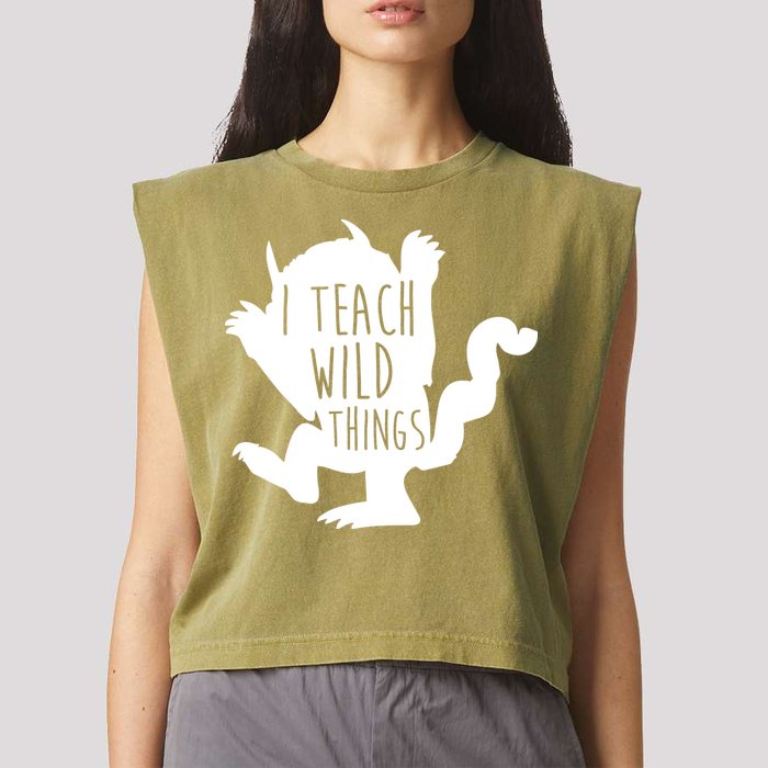 I Teach Wild Things Garment-Dyed Women's Muscle Tee