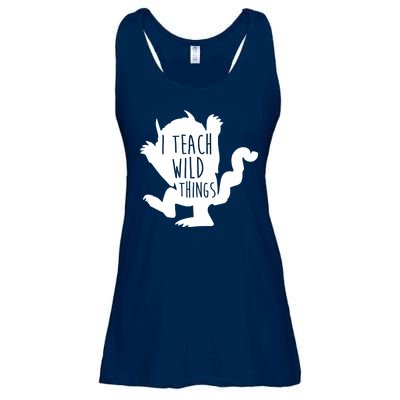 I Teach Wild Things Ladies Essential Flowy Tank