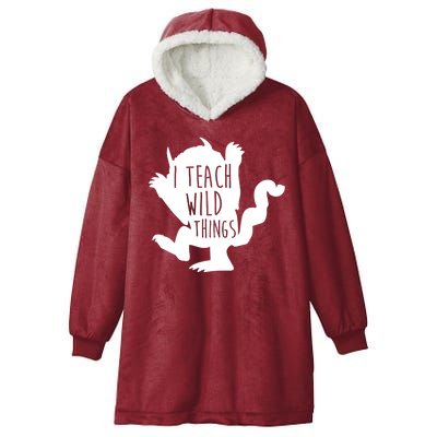 I Teach Wild Things Hooded Wearable Blanket