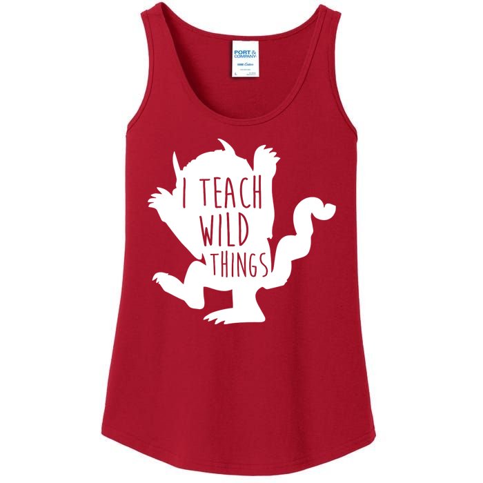 I Teach Wild Things Ladies Essential Tank