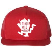 I Teach Wild Things Flat Bill Trucker Hat