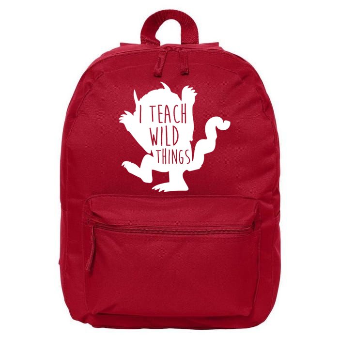 I Teach Wild Things 16 in Basic Backpack